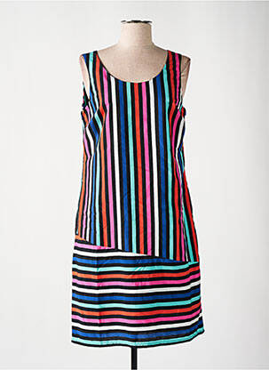 Robe mi-longue sans manche sans manche noir FELINO femme