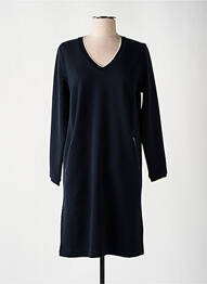 Robe courte manches longues manches longues bleu ÉTYMOLOGIE femme