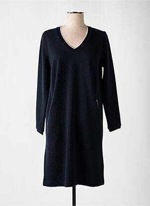Robe courte manches longues manches longues bleu ÉTYMOLOGIE femme