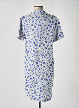 Chemise de nuit imprimé fleurs bleu MASSANA femme