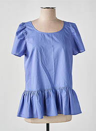 Blouse manches courtes manches courtes violet ÉTYMOLOGIE femme
