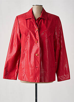 Veste casual epaulette rouge LE TEMPS D'HAVREY femme