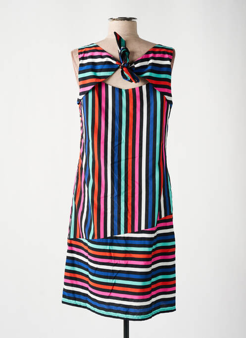 Robe mi-longue noir FELINO femme