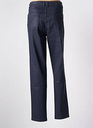 Pantalon slim tissage enduit taille normale bleu COWEST femme