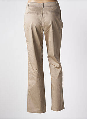 Pantalon chino tissage popeline taille normale beige BARBARA LEBEK femme