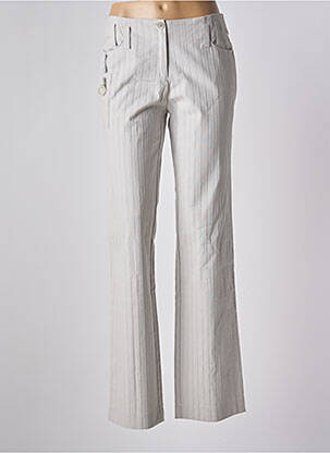 Pantalon flare taille normale taille normale gris CHRISMAS'S femme