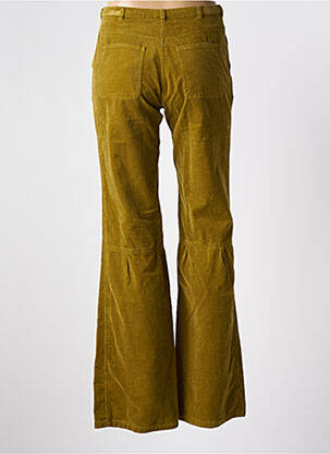 Pantalon flare taille haute taille à pinces vert PETIT BATEAU fille