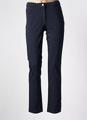 Pantalon slim taille haute taille haute bleu THALASSA femme