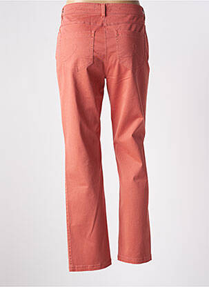 Pantalon slim tissage popeline taille normale rose ÉTYMOLOGIE femme