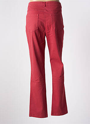 Pantalon slim tissage popeline taille normale rouge ÉTYMOLOGIE femme
