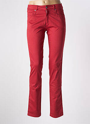 Jeans coupe slim rouge L'HISTOIRE DE MARIUS pour femme