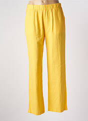 Pantalon droit jaune ÉTYMOLOGIE pour femme seconde vue