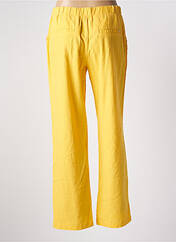 Pantalon droit jaune ÉTYMOLOGIE pour femme seconde vue