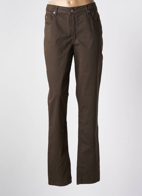 Jeans coupe slim marron GALLICE pour femme