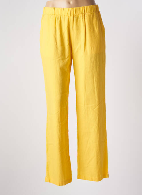 Pantalon droit jaune ÉTYMOLOGIE pour femme