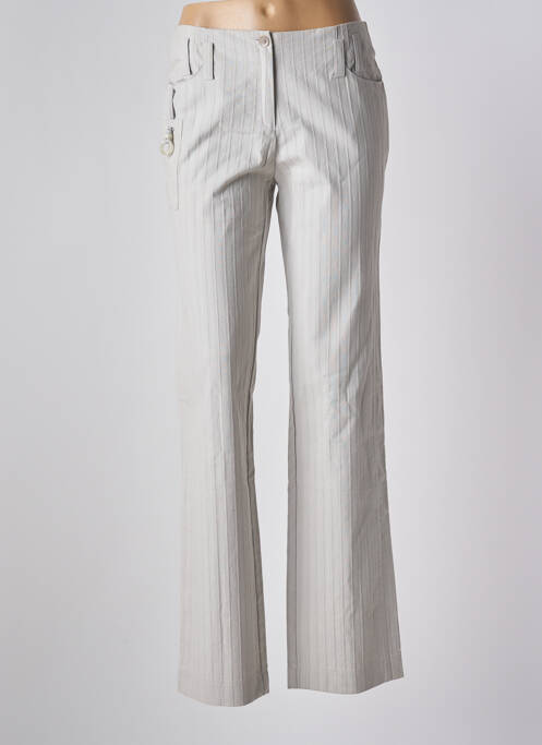 Pantalon flare gris CHRISMAS'S pour femme