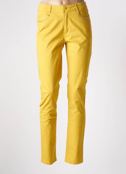 Pantalon slim jaune YOULINE pour femme