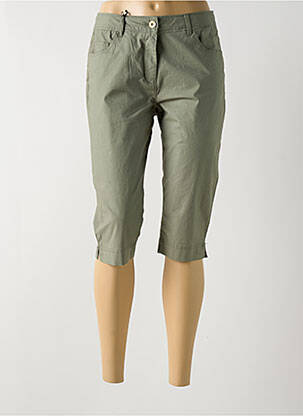 Corsaire stretch taille normale vert ÉTYMOLOGIE femme
