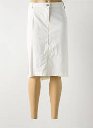 Jupe mi-longue coupe droite beige BARBARA LEBEK femme