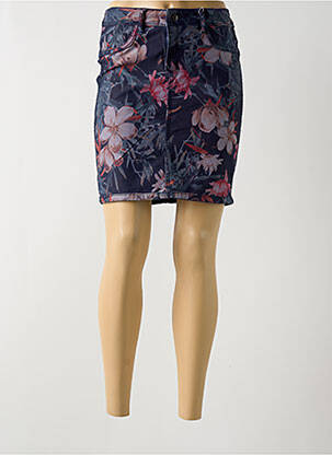 Jupe courte poches bleu ONADO femme