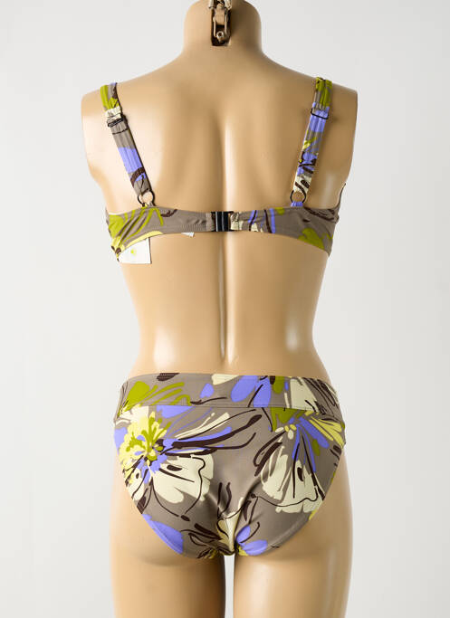 Maillot de bain 2 pièces marron ROSE POMME pour femme