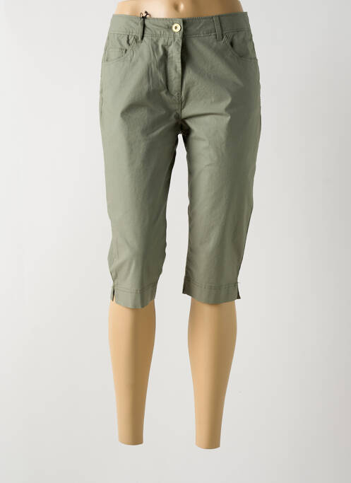 Corsaire stretch taille normale vert ÉTYMOLOGIE femme