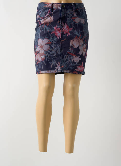 Jupe courte poches bleu ONADO femme