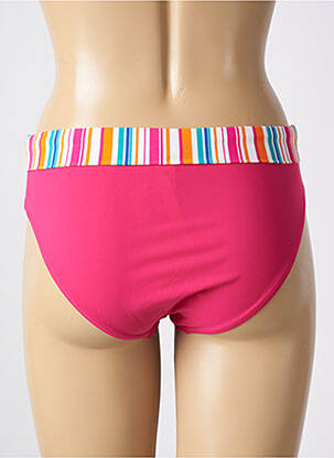 Bas de maillot de bain effet matière satinée culotte rose SLOGGI femme
