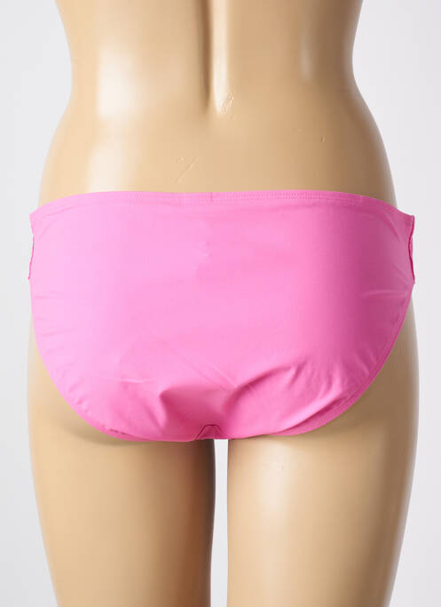 Bas de maillot de bain effet matière satinée culotte rose EMPREINTE femme