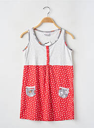 Chemise de nuit col rond rouge MASSANA fille