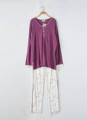 Pyjama violet MASSANA pour femme seconde vue