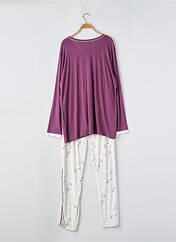 Pyjama violet MASSANA pour femme seconde vue