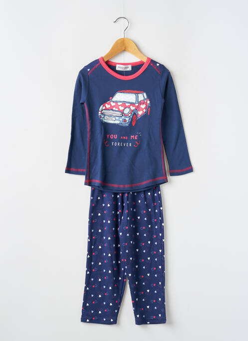 Pyjama tissage jersey bleu MASSANA fille