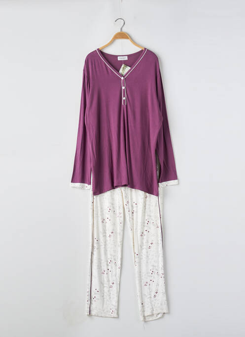 Pyjama violet MASSANA pour femme