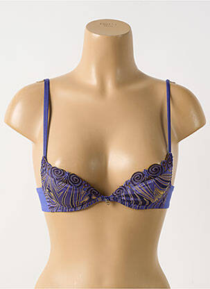 Soutien-gorge haut soutien-gorge push-up haut soutien-gorge push-up bleu LOUISA BRACQ femme