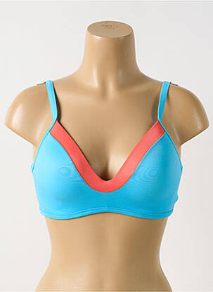 Haut de maillot de bain haut soutien-gorge moulé haut soutien-gorge moulé bleu SLOGGI femme