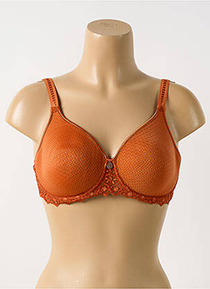 Soutien-gorge haut soutien-gorge moulé haut soutien-gorge moulé orange EMPREINTE femme