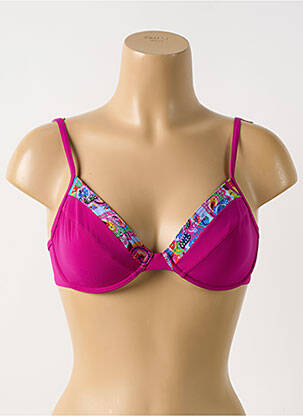 Haut de maillot de bain haut soutien-gorge emboitant haut soutien-gorge emboitant violet SLOGGI femme