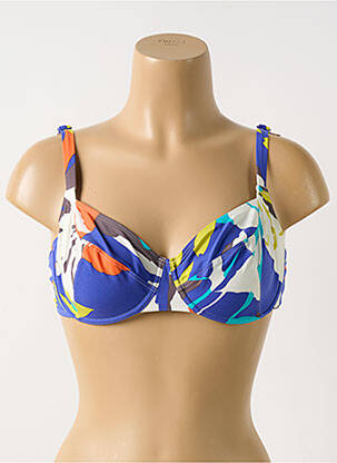 Haut de maillot de bain haut soutien-gorge emboitant haut soutien-gorge emboitant bleu EMPREINTE femme