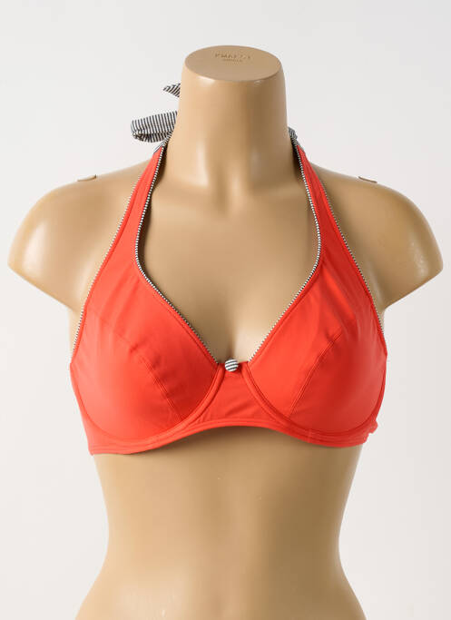 Haut de maillot de bain orange EMPREINTE pour femme