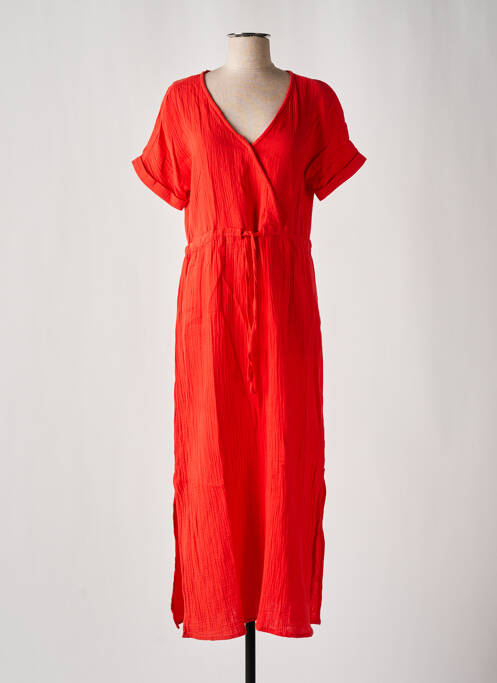 Robe longue rouge C'EST BEAU LA VIE pour femme