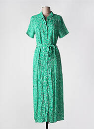 Robe longue imprimé fantaisie manches courtes vert VERO MODA femme