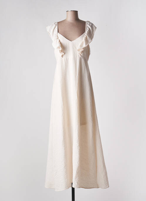 Robe longue beige VERO MODA pour femme