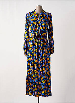 Robe longue manches longues manches longues bleu COMPAÑIA FANTASTICA femme