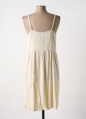 Robe mi-longue beige PIECES pour femme seconde vue