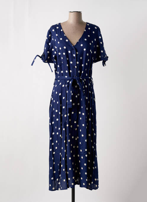 Robe longue bleu C'EST BEAU LA VIE pour femme