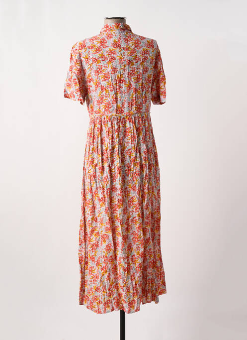 Robe longue orange PIECES pour femme