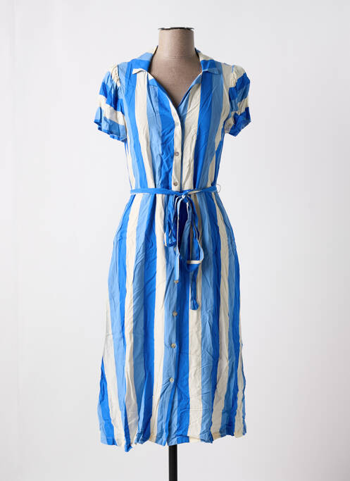 Robe mi-longue bleu COMPAÑIA FANTASTICA pour femme