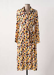 Robe mi-longue manches longues manches longues beige COMPAÑIA FANTASTICA femme