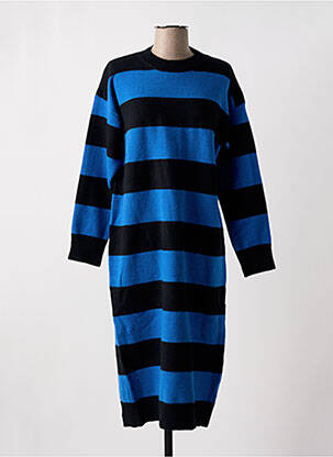 Robe pull stretch manches longues bleu COMPAÑIA FANTASTICA femme